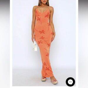 White fox Trust Issues Maxi dress